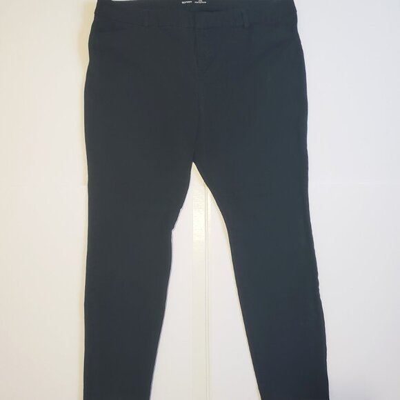 2 Pair Old Navy Pixie Mid-Rise Pants Womens Plus Sz 18 Office Career Wear Black - Picture 10 of 11